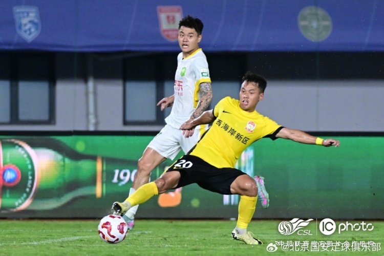 中超联赛第21轮比赛，北京国安客场3-1战胜青岛西海岸