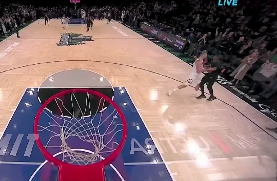 麦丹最后时刻上篮，约基奇后场冲过来推搡爆发大范围冲突